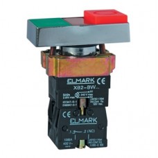 Μπουτόν STOP-START με Λυχνία LED 1NO+1NC 230V Πόρτα Πίνακα EL2-BW8475